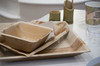 Plate 10X10 IN Palm Leaf Square 25 Count/Pack 4 Packs/Case 100 Count/Case