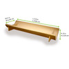 Plate 3.9X2 IN Bamboo Natural Half Round Freezer Safe 20 Count/Pack 10 Packs/Case 200 Count/Case