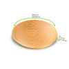 Plate Mini 2.3X2.3 IN Bamboo Natural Round 24 Count/Pack 6 Packs/Case 144 Count/Case