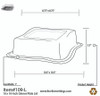 Lid 9.5 IN Plastic Square For Plate Unhinged 120/Case