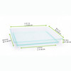 Plate 5.1X5.1X1.1 IN Plastic Translucent Green Square Freezer Safe 50 Count/Pack 2 Packs/Case 100 Count/Case