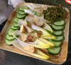 Plate XL 9X9 IN Palm Leaf Natural Square 300/Case