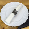 4PC Cutlery Kit Black Pre-Rolled With Napkin,Fork,Knife,Teaspoon 100/Case