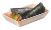 Samurai Plate 6X3.3X1.1 IN Wood Rectangle Microwave Safe 100 Count/Pack