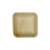 Plate 4.3X4.3X0.8 IN Palm Leaf Square 25 Count/Pack 4 Packs/Case 100 Count/Case