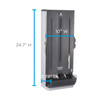 Dixie® Ultra SmartStock® Series-O Classic Knife Dispenser Translucent Black 1/Each