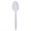 Teaspoon PP White Medium Weight 100 Count/Bag 10 Bags/Case 1000 Count/Case