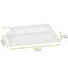 Lid 5.11X2.55X0.78 IN PET Clear Rectangle For Plate Freezer Safe 100 Count/Case