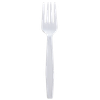 Karat® Fork PP White Extra Heavy 100 Count/Bag 10 Bags/Case 1000 Count/Case