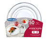 Plate White Silver Round Includes 7 & 10 IN Plate Sets 6/Case