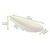Bionchic Dish 4.1X1.9X1.15 IN Sugarcane White Teardrop 30 Count/Pack 10 Packs/Case 300 Count/Case