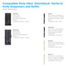 Dixie® Ultra SmartStock® Series-O Knife PP Black Heavyweight Refill 960/Case