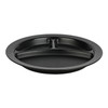 Plate 9 IN 3 Compartment Black 48/Case