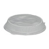 Lid Dome 10.25X1.375 IN 1 Compartment PET Clear Round For Plate Unhinged 200/Case