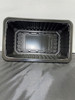 Meat Tray 10.69X6.72X3.75 IN 1 Compartment PP Black Rectangle Barrier 2576/Pallet