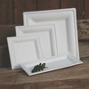 Plate 10X5 IN Sugarcane White Rectangle 500/Case