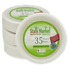 Stalk Market Plate 7 IN Molded Fiber White Round Heavyweight 35 Count/Pack 12 Packs/Case 420 Count/Case