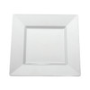 Plate 10.75 IN Plastic White Square 120/Case