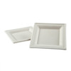 Plate 6.25X6.25 IN Molded Fiber Natural Square Microwave Safe Freezer Safe 125 Count/Pack 4 Packs/Case 500 Count/Case
