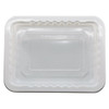 Meat Tray 8.75X6.72X1.2 IN 1 Compartment PP White Rectangle High Barrier 4200/Skid