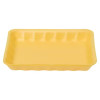 4 Meat Tray 7.25X9.25X1.25 IN Polystyrene Foam Yellow Rectangle Heavy 500/Case