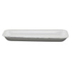1HALF Meat Tray 3.75X8.38X0.88 IN Polystyrene Foam White Rectangle 1000/Case