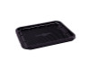 #4S Meat Tray 9.25X7.25X0.59 IN APET Shallow Black 300/Case