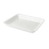 10P Meat Tray 1 Compartment Polystyrene Foam White 300/Case