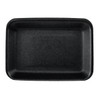 8PN Meat Tray 10X8X1.02 IN Polystyrene Foam Deep Black Rectangle 200/Bundle