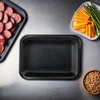 8S Meat Tray 10.12X8X0.67 IN RPET Black 300/Case