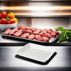 8S Meat Tray 8X10X0.63 IN Polystyrene Foam White Rectangle Heavy 500/Case
