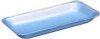 2S Supermarket Tray 8.375X5.875X0.687 IN Polystyrene Foam Blue 500/Case
