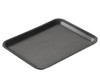 12S Meat Tray 11.25X9.25X0.5 IN Polystyrene Foam Shallow Black Rectangle 250/Case