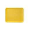 1014S Meat Tray 10X14 IN Polystyrene Foam Shallow Yellow Rectangle Heavy 100/Case