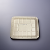 8P Tray 10.5X8X1.2 IN 1 Compartment Pulp Fiber Kraft Rectangle 500/Case