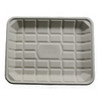 9P Tray 11.7X9.1X1.2 IN 1 Compartment Pulp Fiber Kraft Rectangle 500/Case