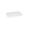 4S Supermarket Tray 9.125X7.125X0.65 IN Polystyrene Foam White Rectangle 500/Case