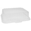 Meat Lid 9.1X7.1X2.1 IN Tray OPS Deep Clear Rectangle Disposable 252/Case