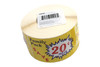 Family Pack Save 20¢ Per LB Meat Value Family Label 2.2X3.6 IN Yellow Red Blue Burst 500 Count/Roll 20 Rolls/Case