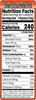 Ground Beef 85% Lean/15% Fat Nutritional Label 1.5X4.125 IN Orange Black UV Full Border 1000 Count/Roll 12 Rolls/Case