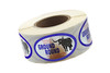 Premium Quality Ground Round Meat Label 1.25X2 IN Silver Blue Black Red Oval 500 Count/Roll 20 Rolls/Case