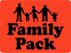 Family Pack Meat Value Family Label 1.5X2 IN Black Fluorescent Red With People 500 Count/Roll 20 Rolls/Case