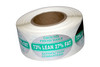 Ground Fresh Daily 73% Lean 27% Fat Meat Grinds Label 1.25X2 IN White Green Silver Oval 500 Count/Roll 5 Rolls/Sleeve
