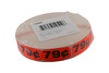 79¢ Price Label 0.625X1.25 IN Black Fluorescent Red Short Oval 1000 Count/Roll 50 Rolls/Case 50000 Count/Case