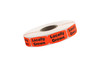 Locally Grown Origin Label 0.625X1.25 IN Black Fluorescent Red Short Oval 1000 Count/Roll 50 Rolls/Case 50000 Count/Case
