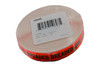 Breaded Label 0.625X1.25 IN Black Fluorescent Red Short Oval 1000 Count/Roll 50 Rolls/Case 50000 Count/Case