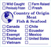 Country Of Origin Meat Fish & Seafood Meat Origin Label 2.22X2.39 IN Blue 1000 Count/Roll 20 Rolls/Case 20000 Count/Case