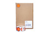Blank Promo Write In Label 2 IN Black Fluorescent Red Starburst Circle 1000 Count/Roll 20 Rolls/Case 20000 Count/Case