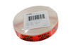 Ring On Deli Label 0.625X1.25 IN Black Fluorescent Red Short Oval 1000 Count/Roll 50 Rolls/Case 50000 Count/Case