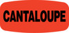 Cantaloupe Label 0.625X1.25 IN Black Fluorescent Red Short Oval 1000 Count/Roll 50 Rolls/Case 50000 Count/Case